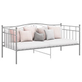 vidaXL Slaapbank metaal zwart 90x200 cm