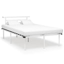 vidaXL Metal Bed Frame White 90x200 cm