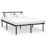 vidaXL Bedframe metaal wit 90x200 cm