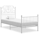 vidaXL Metal Bed Frame Black 90x200 cm