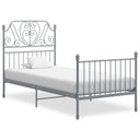vidaXL Metal Bed Frame Black 90x200 cm