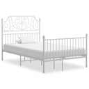 vidaXL Metal Bed Frame Black 120x200 cm