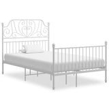 vidaXL Metal Bed Frame Black 120x200 cm