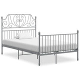 vidaXL Metal Bed Frame Black 120x200 cm