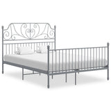 vidaXL Metal Bed Frame Black 120x200 cm