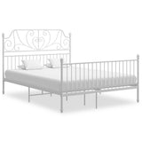vidaXL Metal Bed Frame Black 120x200 cm