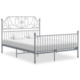vidaXL Metal Bed Frame Black 120x200 cm