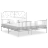 vidaXL Metal Bed Frame Black 120x200 cm