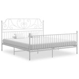 vidaXL Metal Bed Frame Black 120x200 cm