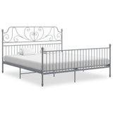 vidaXL Metal Bed Frame Black 120x200 cm