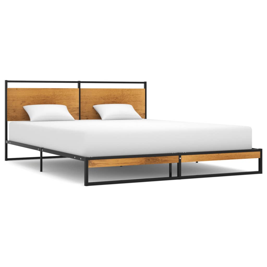 vidaXL Bedframe metaal 90x200 cm