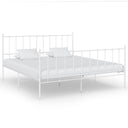 vidaXL Metal Bed Frame Black 120x200 cm