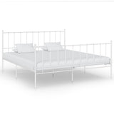 vidaXL Metal Bed Frame Black 120x200 cm
