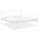 vidaXL Bedframe metaal grijs 90x200 cm