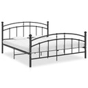 vidaXL Metal Bed Frame Grey 90x200 cm