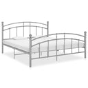 vidaXL Metal Bed Frame Grey 90x200 cm