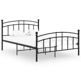 vidaXL Bedframe metaal grijs 90x200 cm