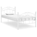 vidaXL Metal Bed Frame Black 90x200 cm