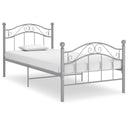 vidaXL Metal Bed Frame Black 90x200 cm
