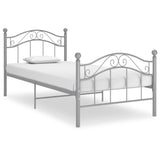 vidaXL Bedframe metaal zwart 90x200 cm