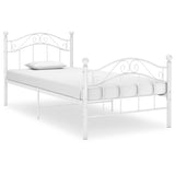 vidaXL Bedframe metaal zwart 90x200 cm