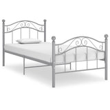 vidaXL Bedframe metaal zwart 90x200 cm