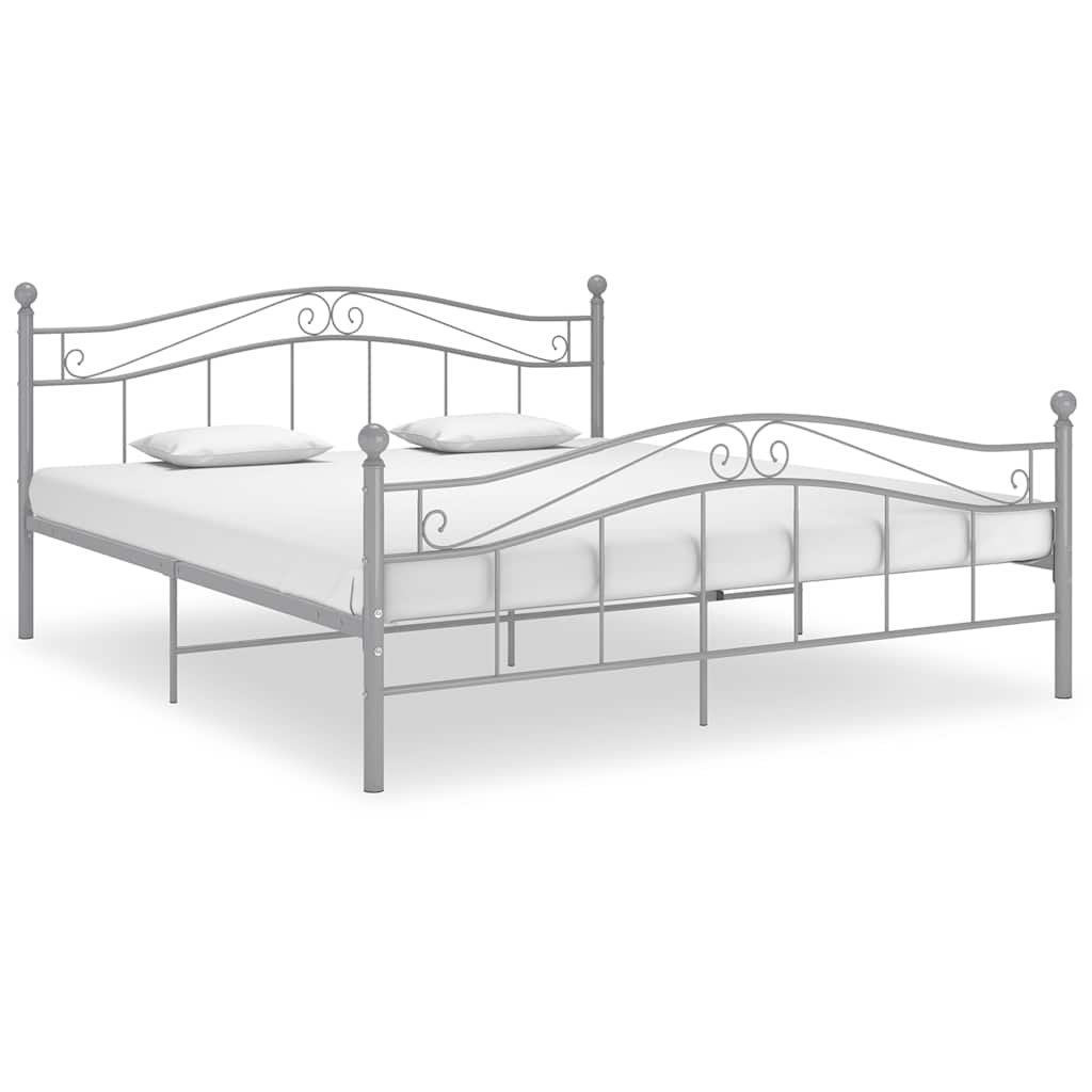 vidaXL Bedframe metaal zwart 120x200 cm