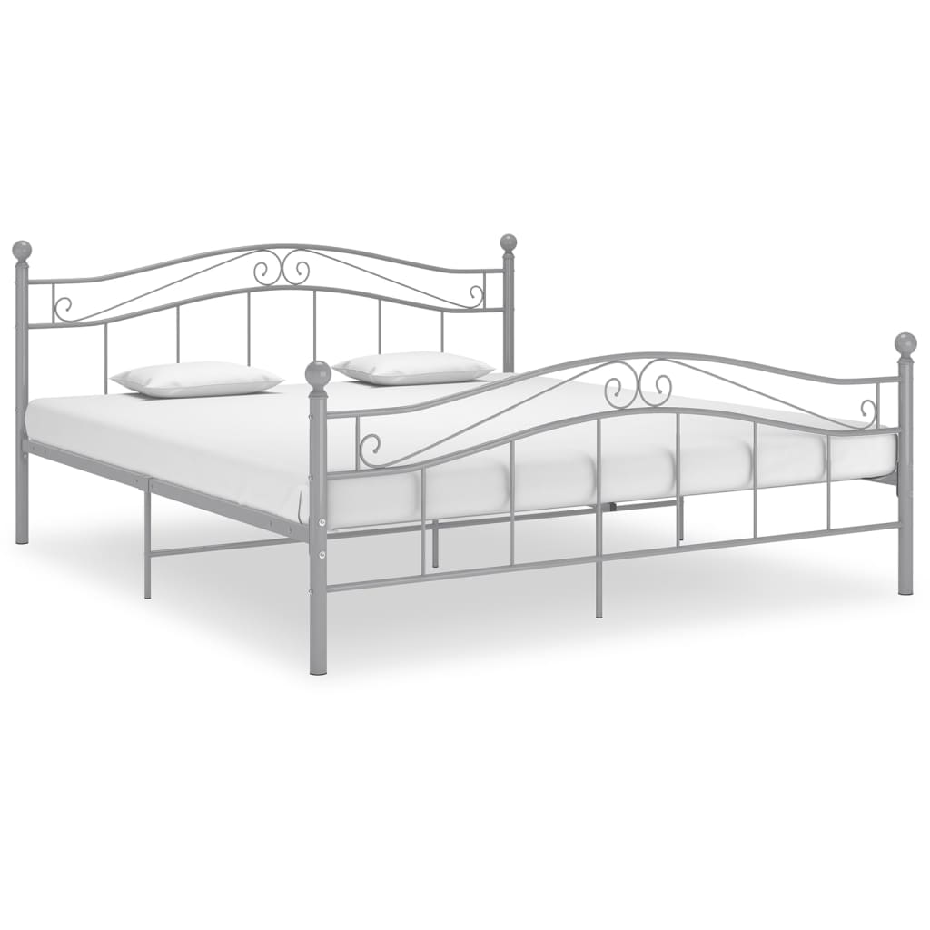 vidaXL Bedframe metaal zwart 120x200 cm