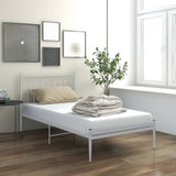 vidaXL Bedframe metaal zwart 90x200 cm
