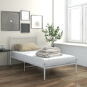 vidaXL Metal Bed Frame Black 90x200 cm