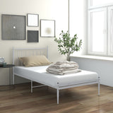 vidaXL Bedframe metaal zwart 90x200 cm