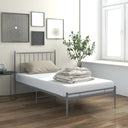 vidaXL Metal Bed Frame Black 90x200 cm