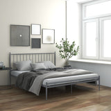 vidaXL Bedframe metaal wit 180x200 cm