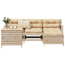 vidaXL 5-delige Loungeset massief grenenhout