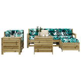 vidaXL 7-piece Lounge Set Solid Douglas Fir Wood