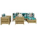 vidaXL 7-delige Loungeset massief grenenhout