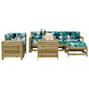 vidaXL 7-delige Loungeset massief grenenhout