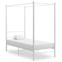 vidaXL Canopy Bed Frame Metal Black 90x200 cm