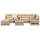 vidaXL 8-delige Loungeset met kussens massief grenenhout