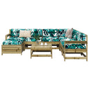 vidaXL 8-delige Loungeset massief grenenhout