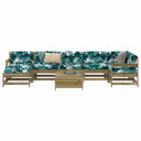 vidaXL 8-delige Loungeset massief grenenhout