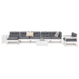 vidaXL 10-delige Loungeset massief grenenhout