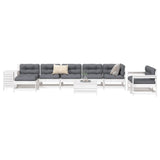 vidaXL 10-delige Loungeset massief grenenhout