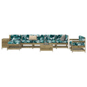 vidaXL 10-delige Loungeset massief grenenhout