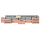 vidaXL Salon de jardin 9 pcs Bois de pin massif
