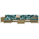 vidaXL Salon de jardin 9 pcs Bois de pin massif