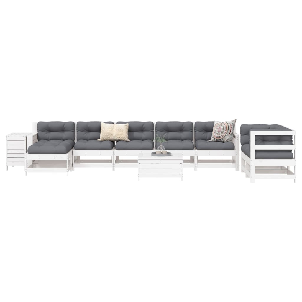 vidaXL 10-delige Loungeset massief grenenhout