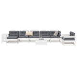 vidaXL 10-delige Loungeset massief grenenhout