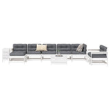 vidaXL 10-delige Loungeset massief grenenhout