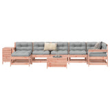 vidaXL Salon de jardin 9 pcs Bois de pin massif